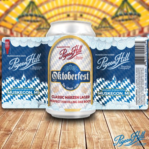 Can of Pigeon Hill's Oktoberfest showing the full label