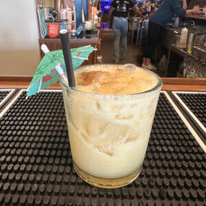 Photo of the hula kula cocktail at Socibowl in muskegon