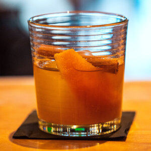Photo of the peach cobbler old fashioned at socibowl in Muskegon